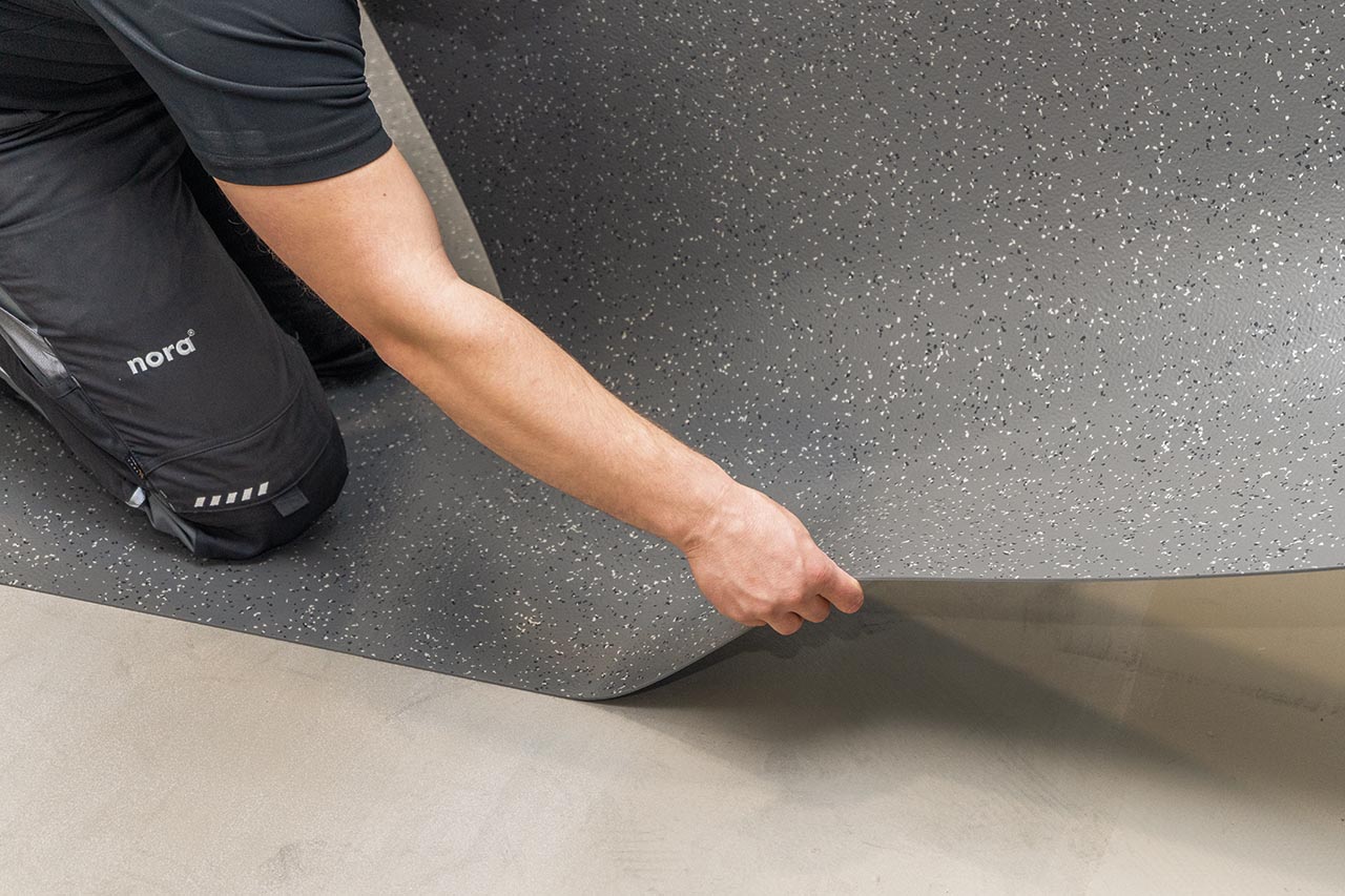 nora Rubber Installation