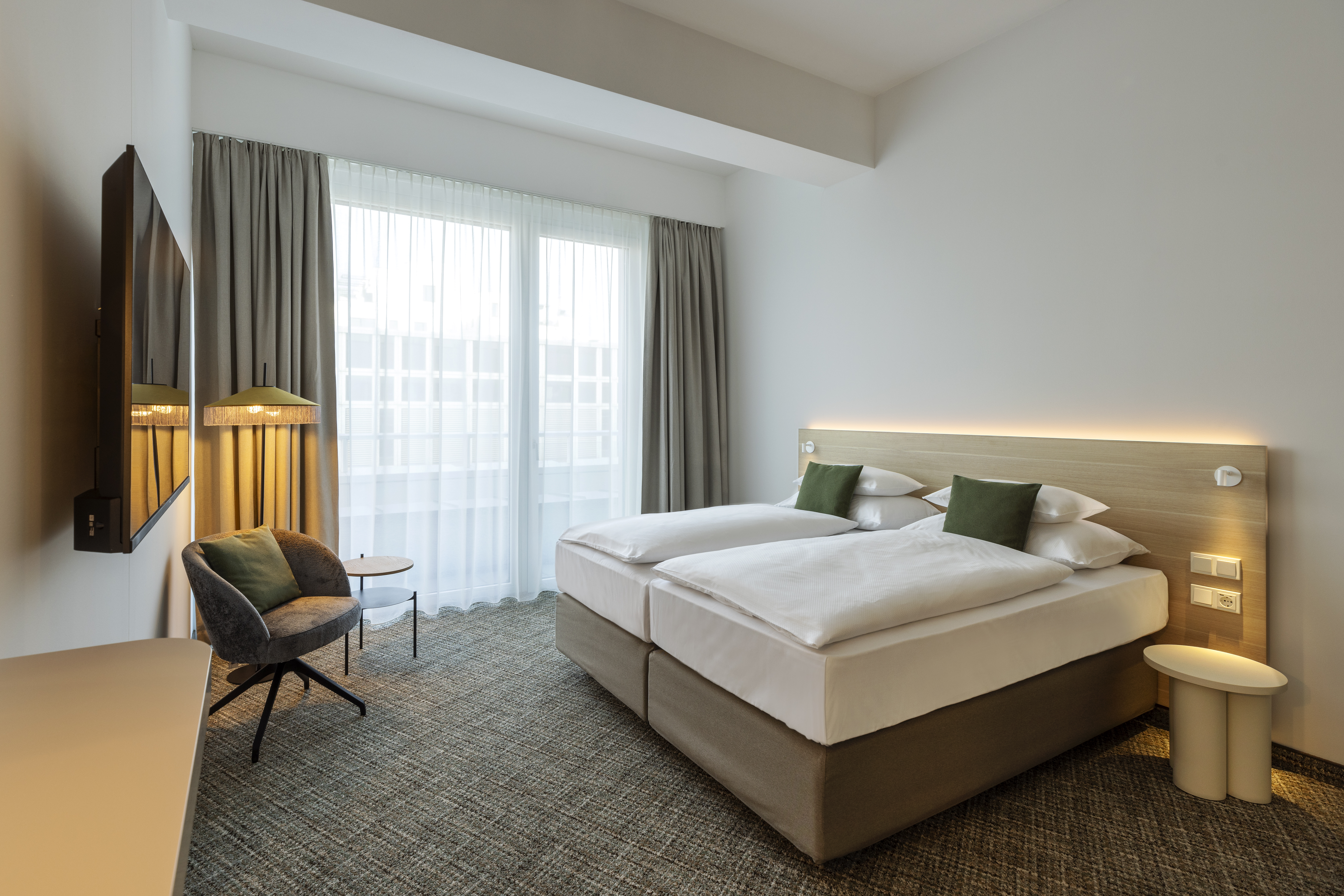 Interface World Woven - WW895 carpet tile in hotel