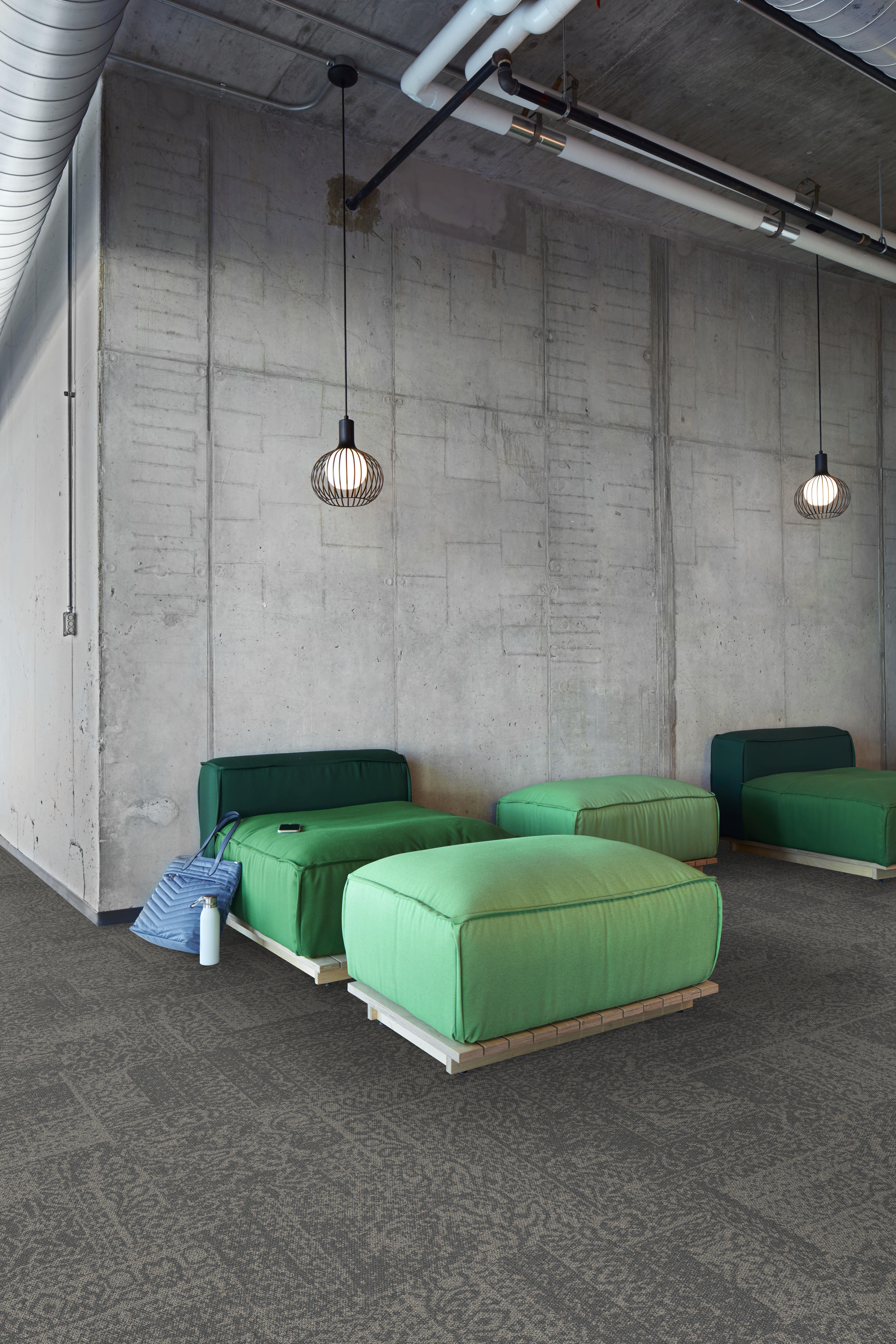 Interface Open Air 405 carpet tiles in workplace lobby
