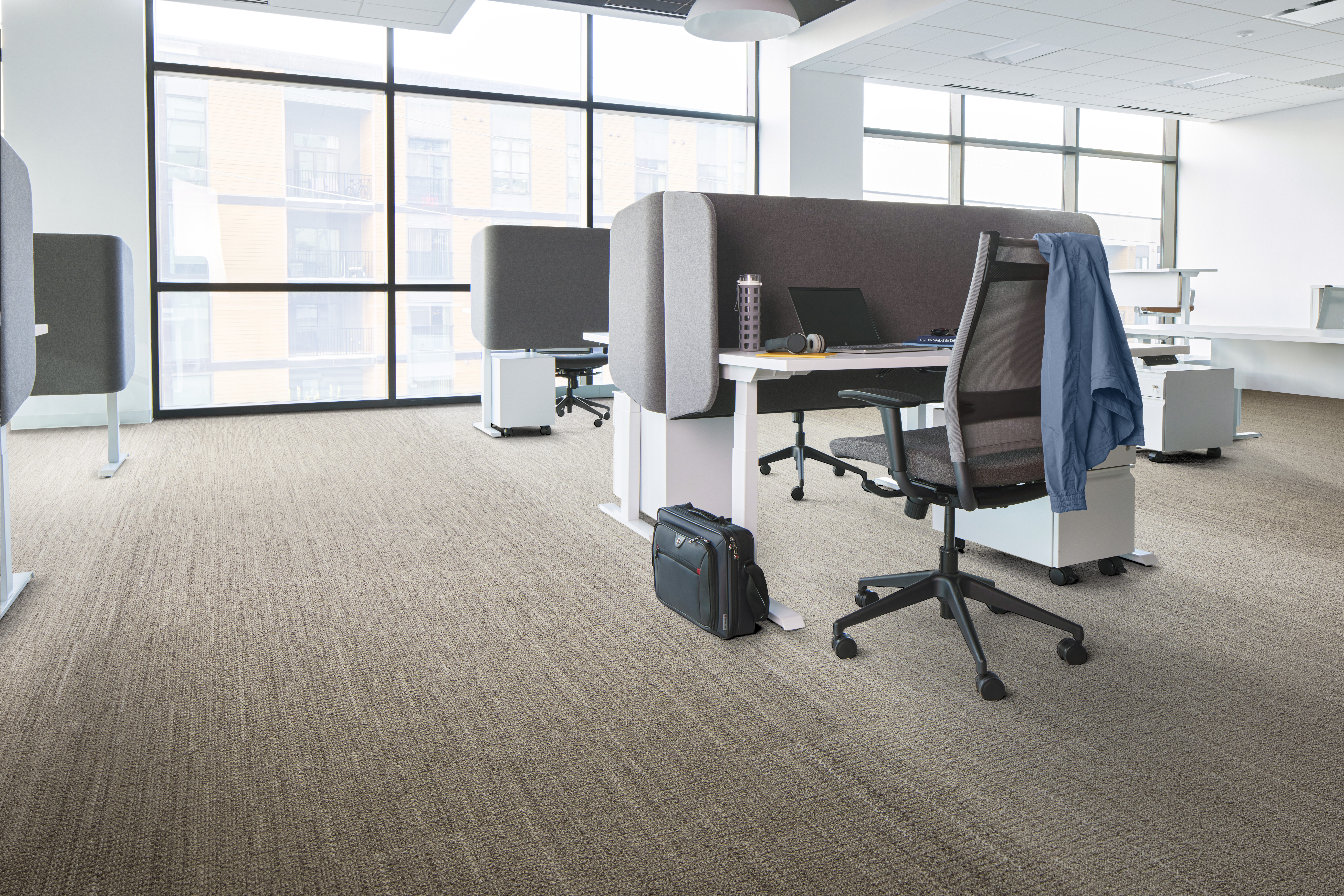 Interface WG100 and WG200 carpet tile in open office area